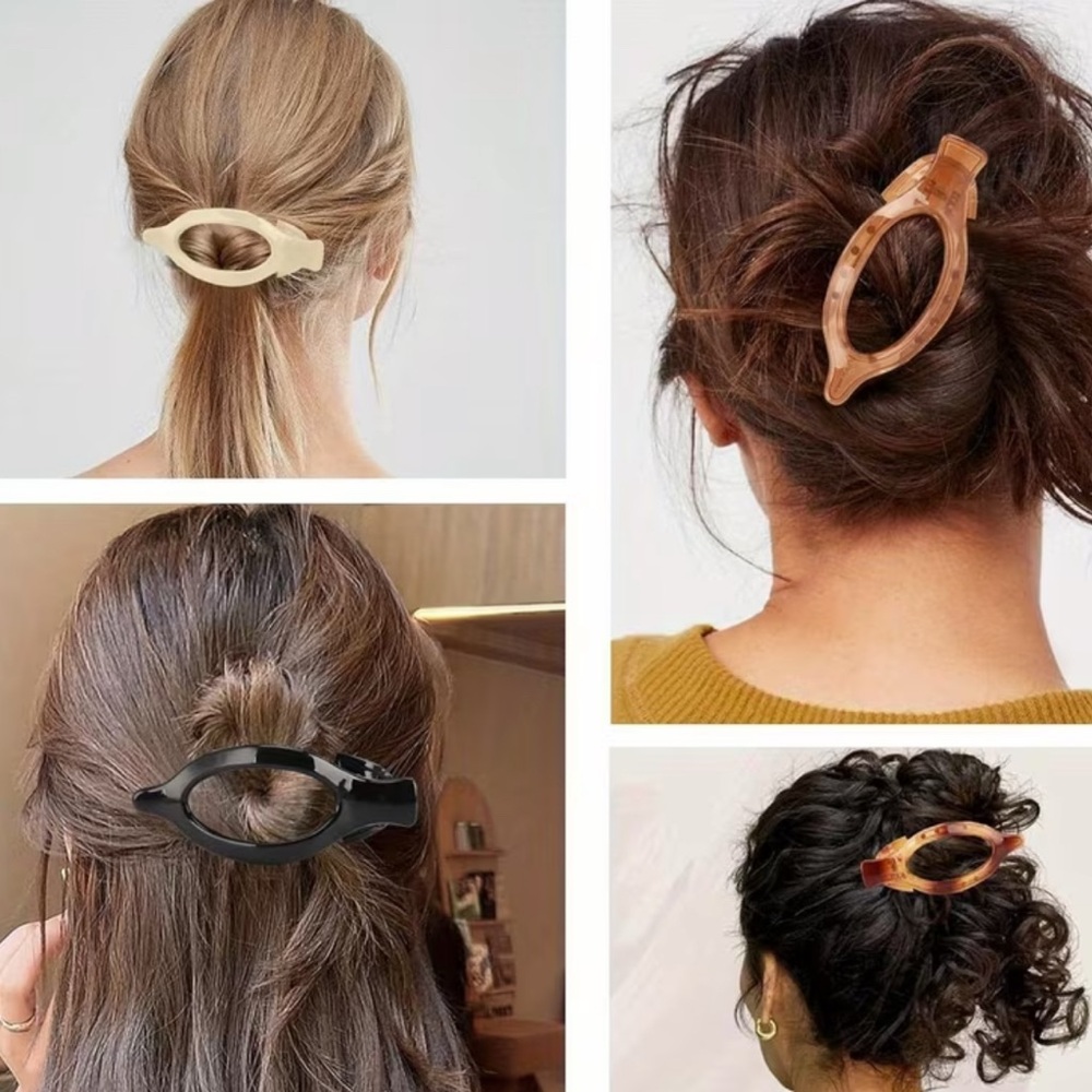 Elegant Hair Clip Set - neutral colors